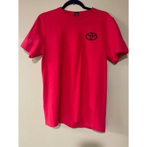 Mens Toyota TRD Embroidered Red and Black District Tshirt
